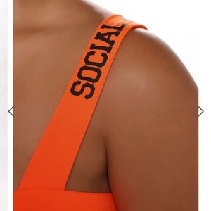 Fashion Nova NWT Glare At Me "Social" Mini Dress - Neon Orange - 3X